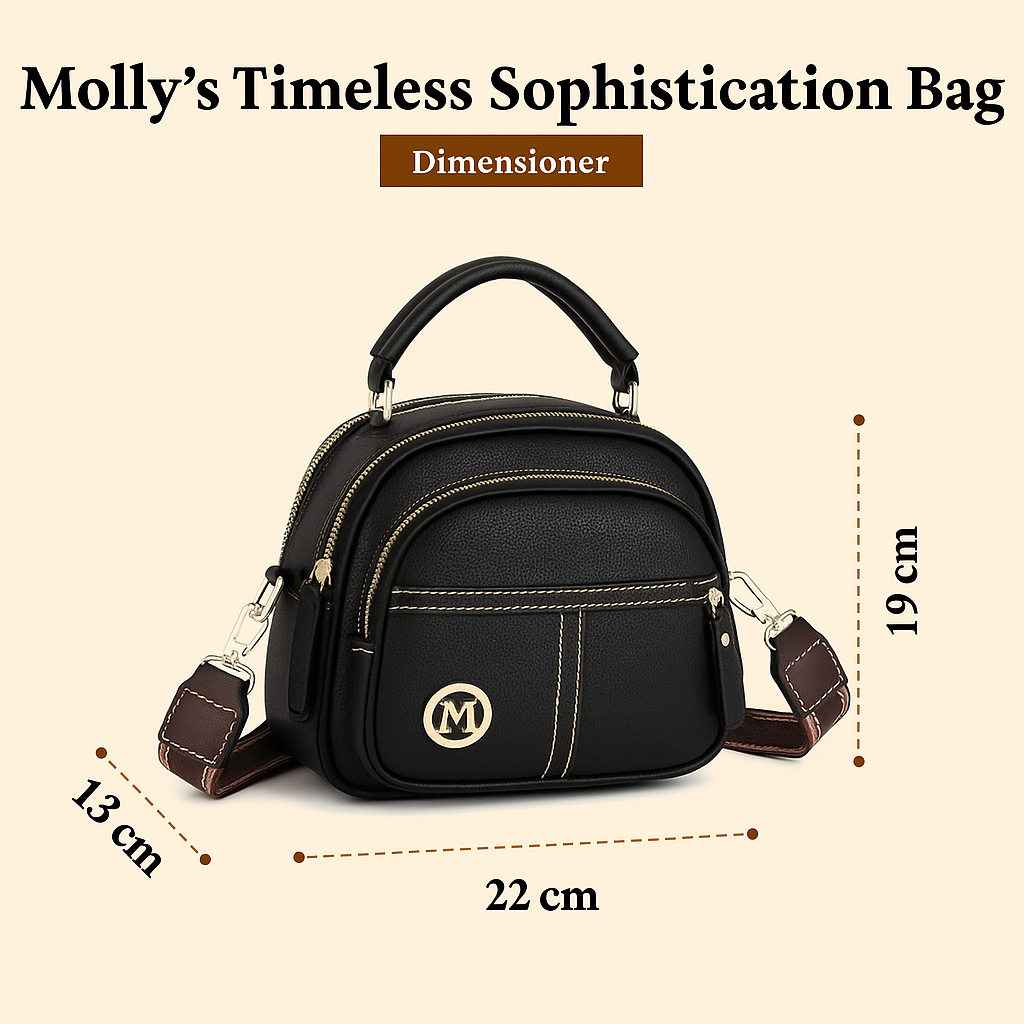 Tidløs Sofistikation af Molly | Elegant Lædertaske med Skulderrem