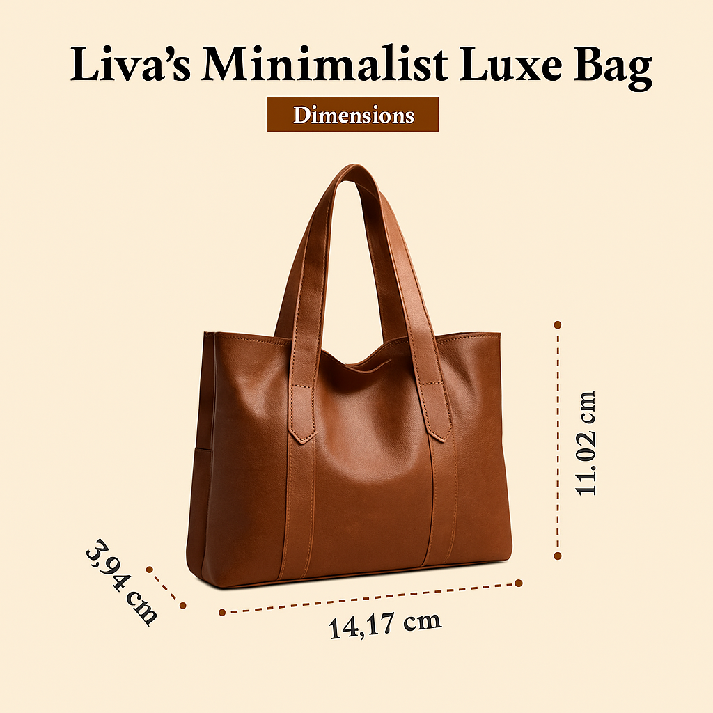 Luksus Minimalisme af Liva | Blød Læder Skuldertaske