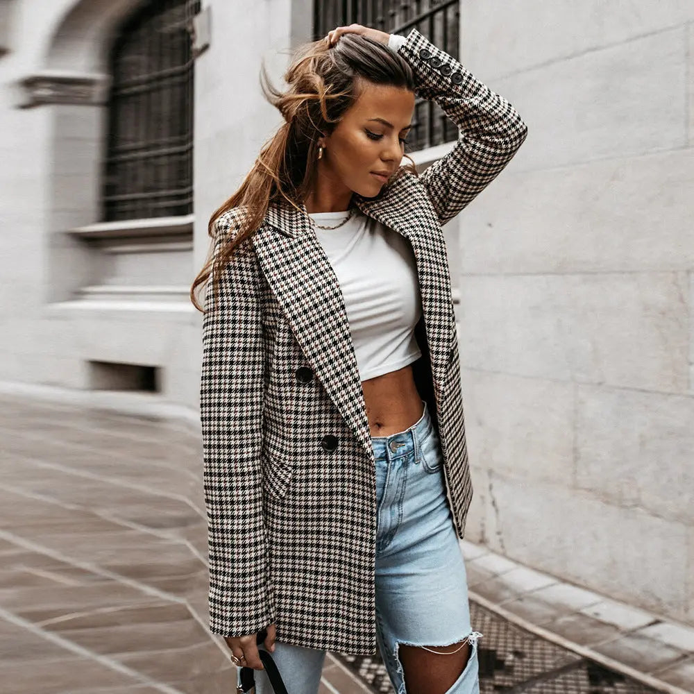Karina | Ternet Blazer Til Dame