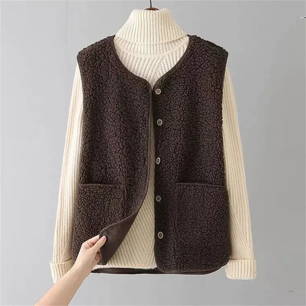 Luna® | Varm cardigan til efterår & vinter – Fleece Dame