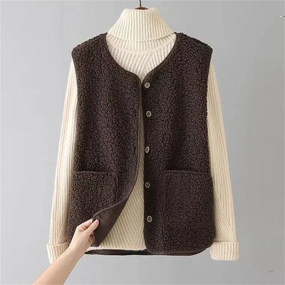 Luna® | Varm cardigan til efterår & vinter – Fleece Dame