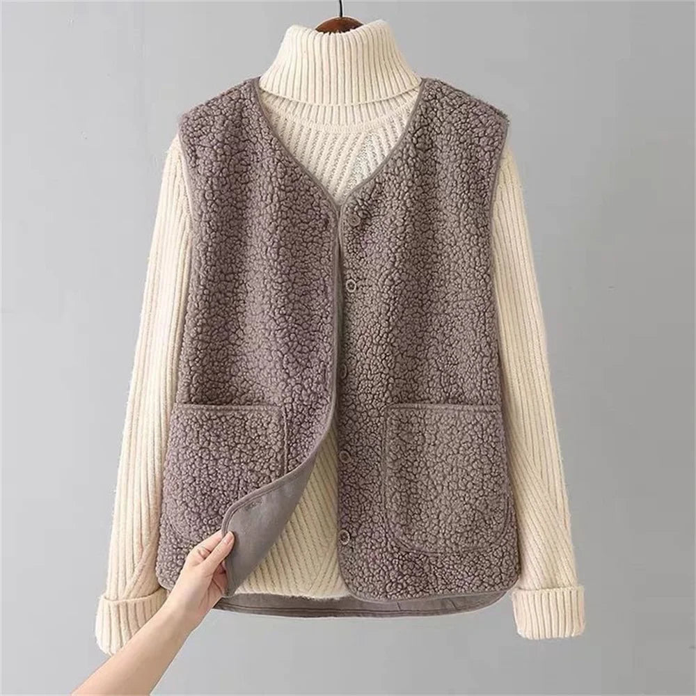 Luna® | Varm cardigan til efterår & vinter – Fleece Dame