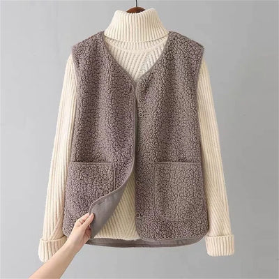 Luna® | Varm cardigan til efterår & vinter – Fleece Dame