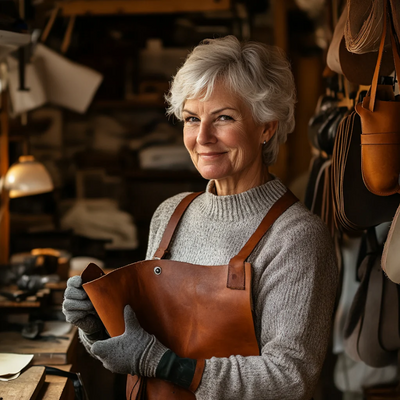 Borsa Tote i Håndlavet Læder