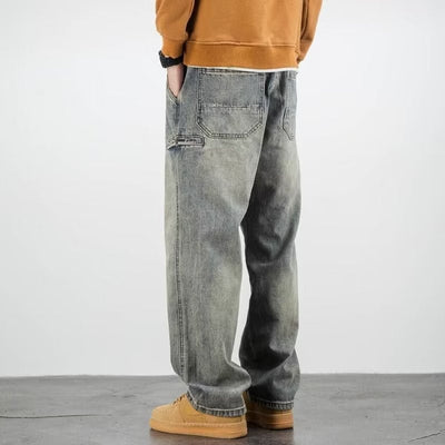 Ethan | Herre Denim Jeans Relaxed-Fit Vintage Bukser Mænd