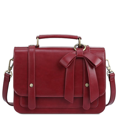 Satchel med Sløjfedetalje - Tidløs Elegance i Sort og Grå