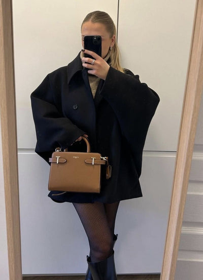 Jazzy | Elegant Oversized Uld frakke til Dame Vinterfrakke