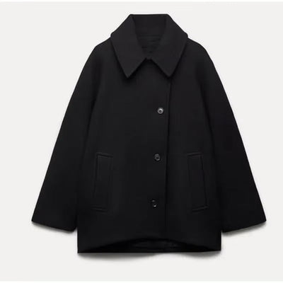 Jazzy | Elegant Oversized Uld frakke til Dame Vinterfrakke