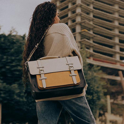 Zainetto Satchel Bicolore Chic - Stil og Alsidighed