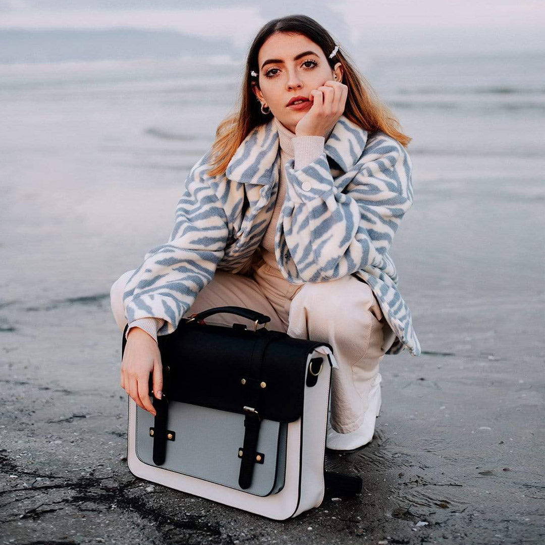 Zainetto Satchel Bicolore Chic - Stil og Alsidighed