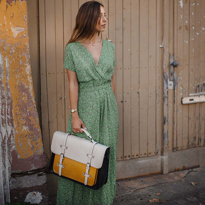 Zainetto Satchel Bicolore Chic - Stil og Alsidighed