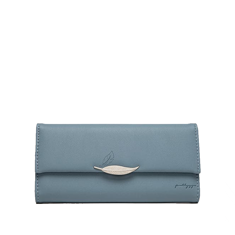 Elegant Trifold Pung med Bladdekoration