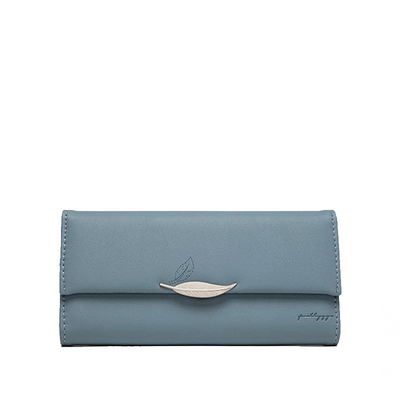 Elegant Trifold Pung med Bladdekoration