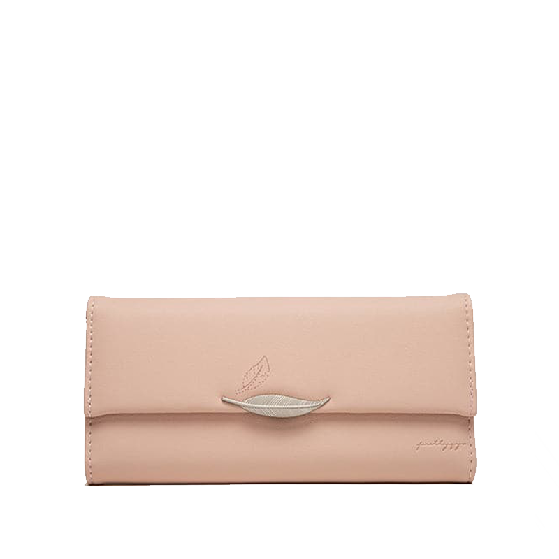 Elegant Trifold Pung med Bladdekoration