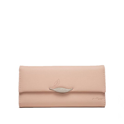 Elegant Trifold Pung med Bladdekoration