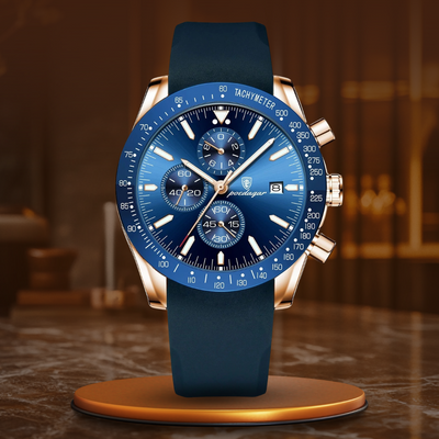 Lysende Dato Chronograf Ur