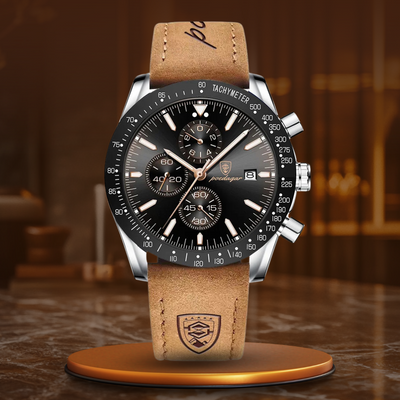 Lysende Dato Chronograf Ur