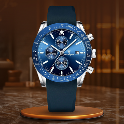 Lysende Dato Chronograf Ur