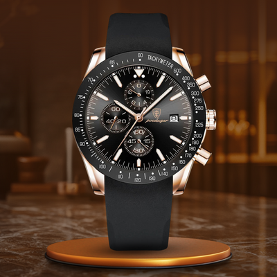 Lysende Dato Chronograf Ur
