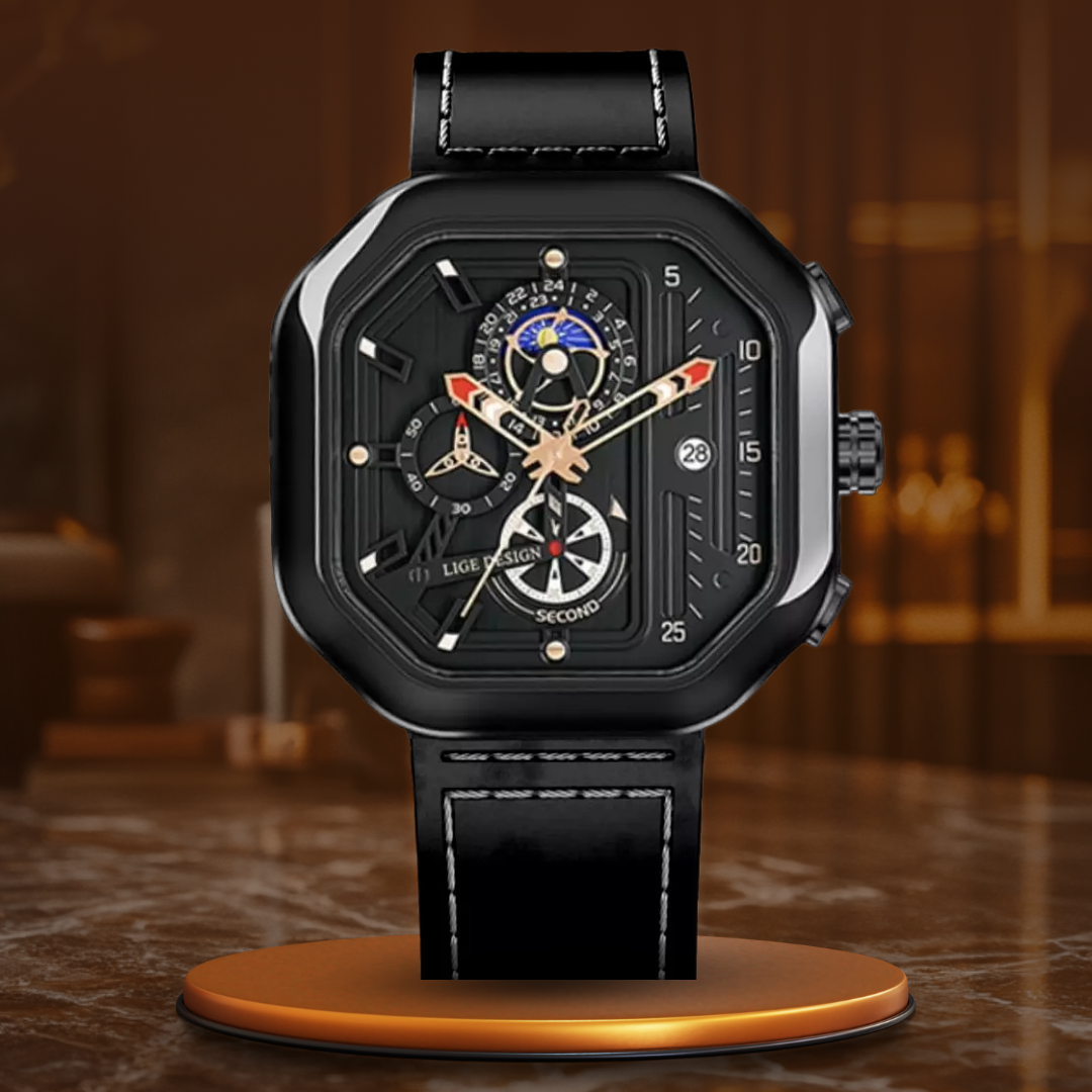 Luksus Kvarts Chronograf Ur