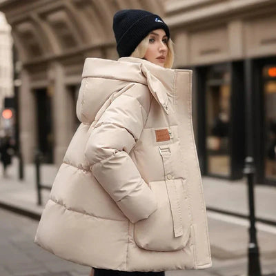 Ella I Vandtæt Dunjakke Oversized Vinterjakke til Dame Pufferjakke