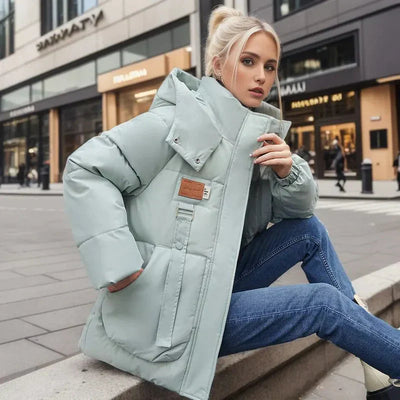 Ella I Vandtæt Dunjakke Oversized Vinterjakke til Dame Pufferjakke