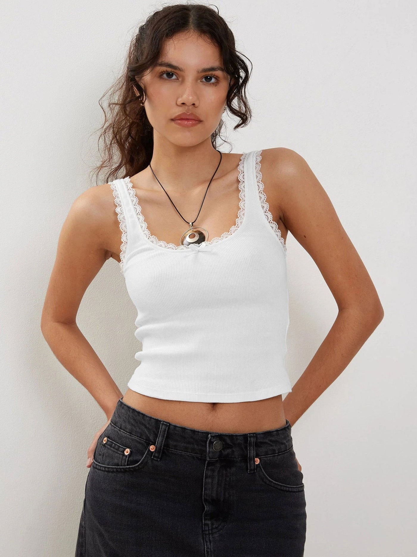 Romina | Ribbed Tank Top Dame Top
