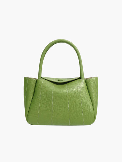 Beatrix – Elegant Grøn Minimalistisk Lædertaske