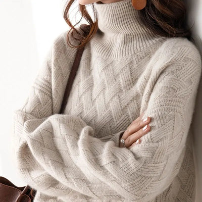 Camila | Rullekrave sweater – blød & varm til efterår/vinter trøje