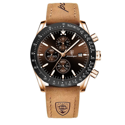 Lysende Dato Chronograf Ur
