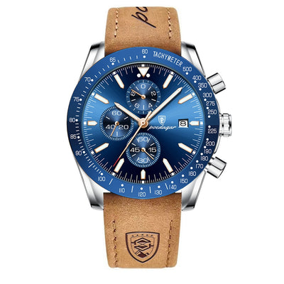 Lysende Dato Chronograf Ur