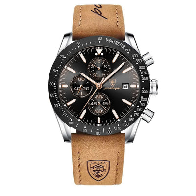 Lysende Dato Chronograf Ur