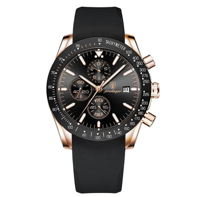 Lysende Dato Chronograf Ur