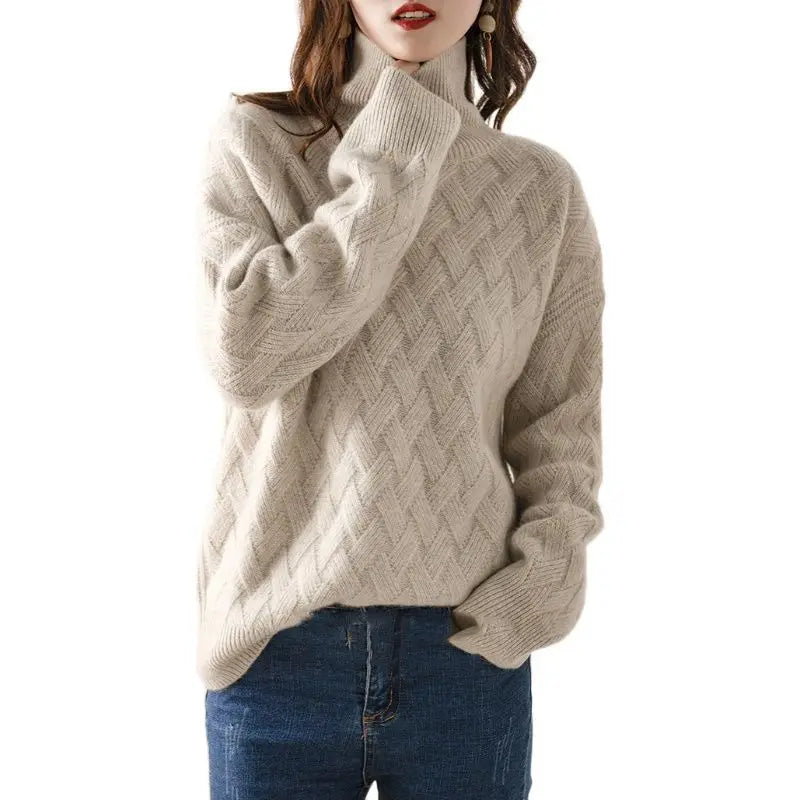 Camila | Rullekrave sweater – blød & varm til efterår/vinter trøje