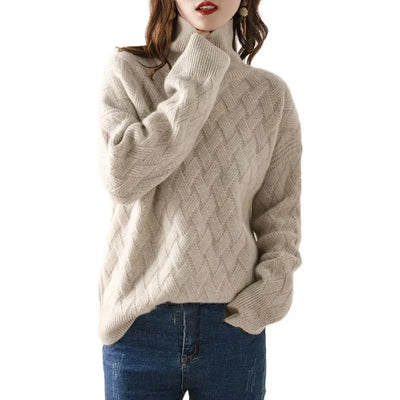 Camila | Rullekrave sweater – blød & varm til efterår/vinter trøje