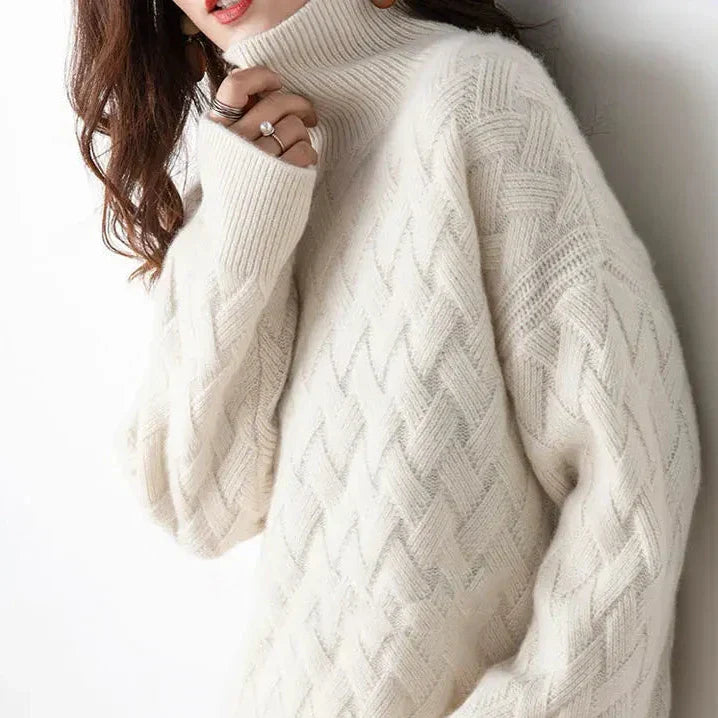 Camila | Rullekrave sweater – blød & varm til efterår/vinter trøje
