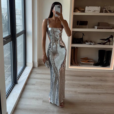 Emilia | Gallakjole Glitrende Maxi Kjole Dress