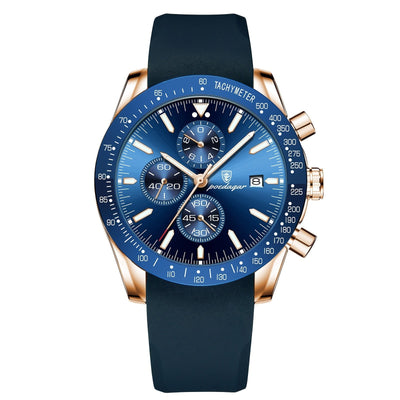 Lysende Dato Chronograf Ur