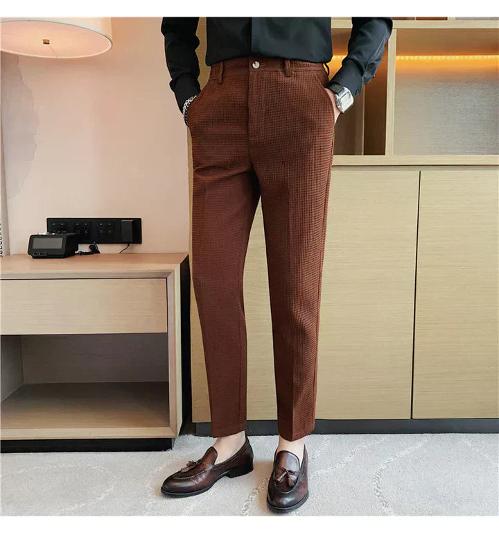 Helge | Stilfulde Slim-Fit Sorte Bukser