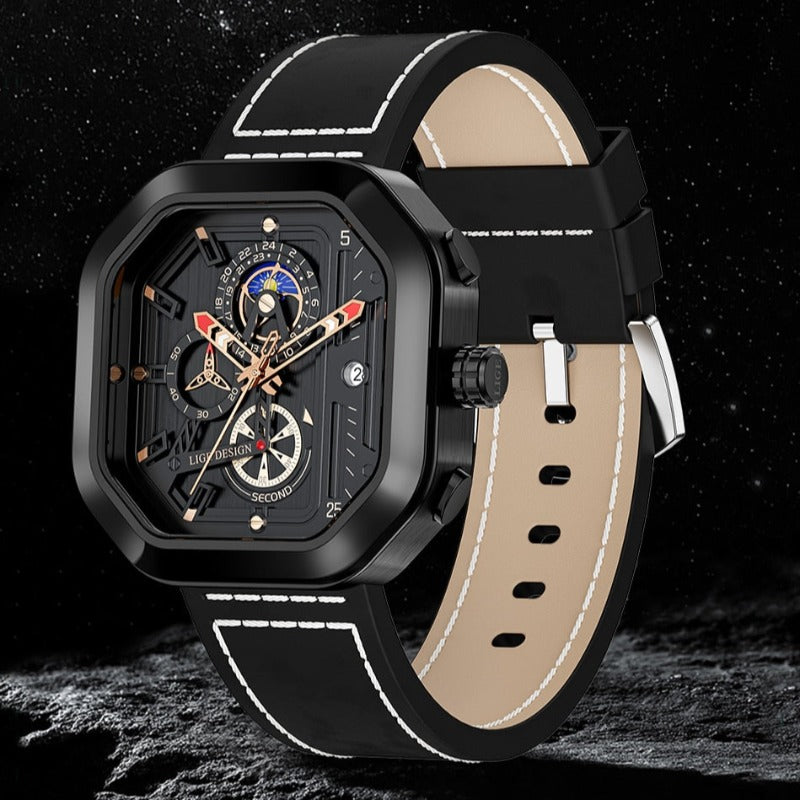 Luksus Kvarts Chronograf Ur