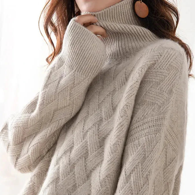 Camila | Rullekrave sweater – blød & varm til efterår/vinter trøje