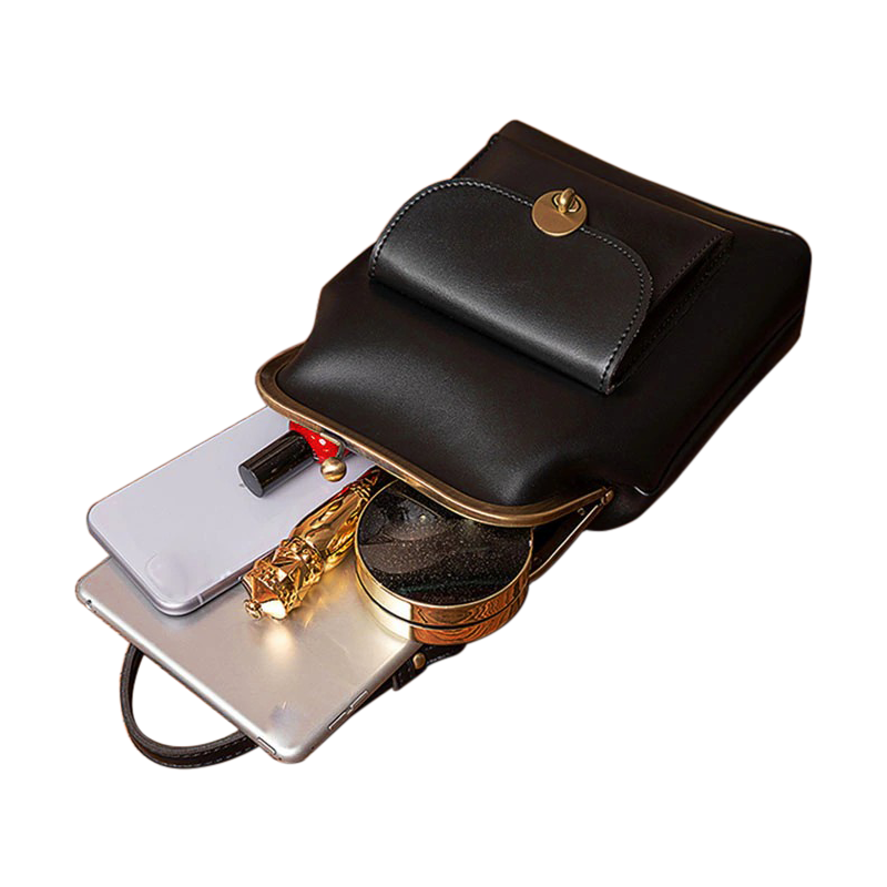Vintage Skuldertaske med Snaplukning