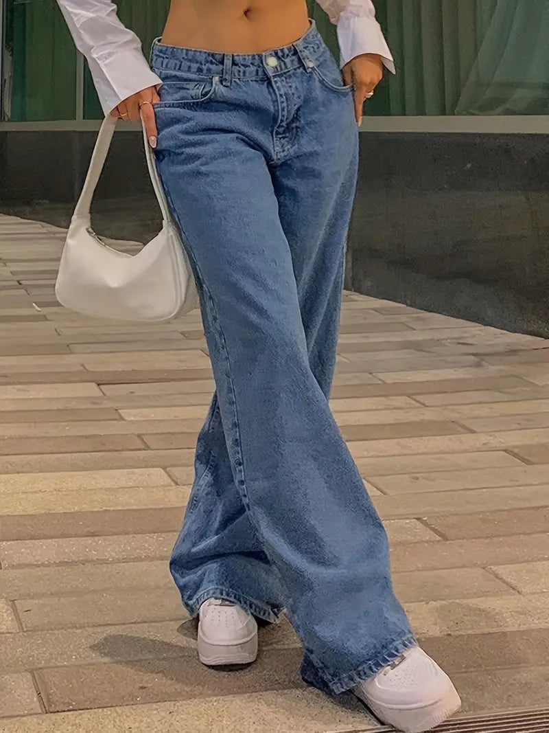 Naya - Denim Jeans Relaxed Fit Baggy Bukser Dame