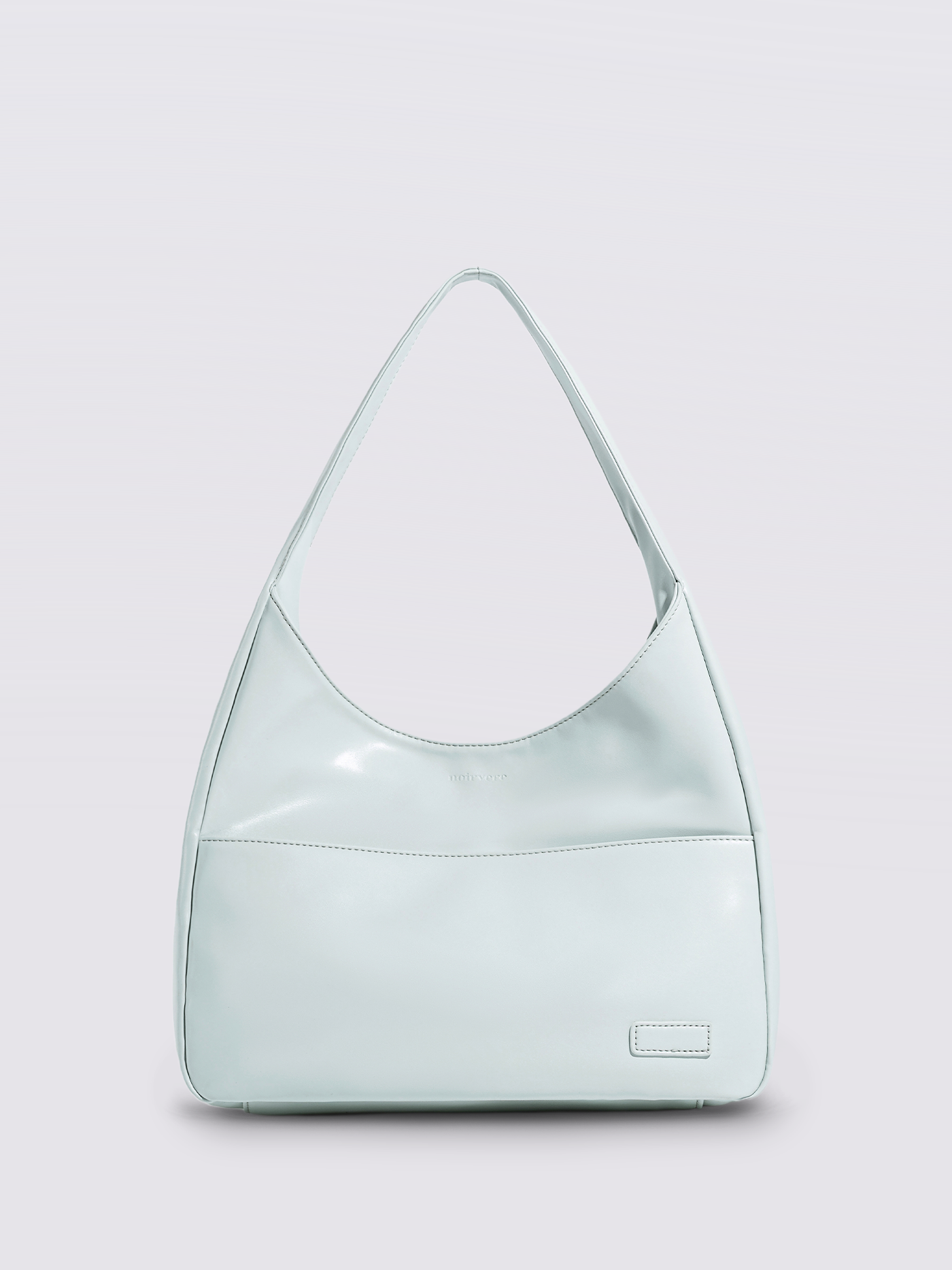 Minimalistisk Vegan Læder Hobo Skuldertaske