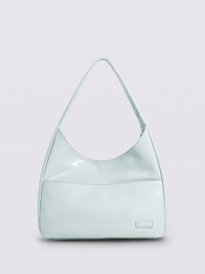 Minimalistisk Vegan Læder Hobo Skuldertaske