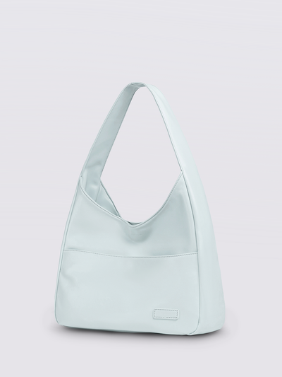 Minimalistisk Vegan Læder Hobo Skuldertaske