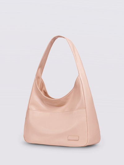 Minimalistisk Vegan Læder Hobo Skuldertaske