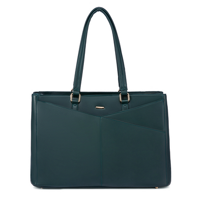 Elegant Borsa Tote i Lilla Læder til Laptop