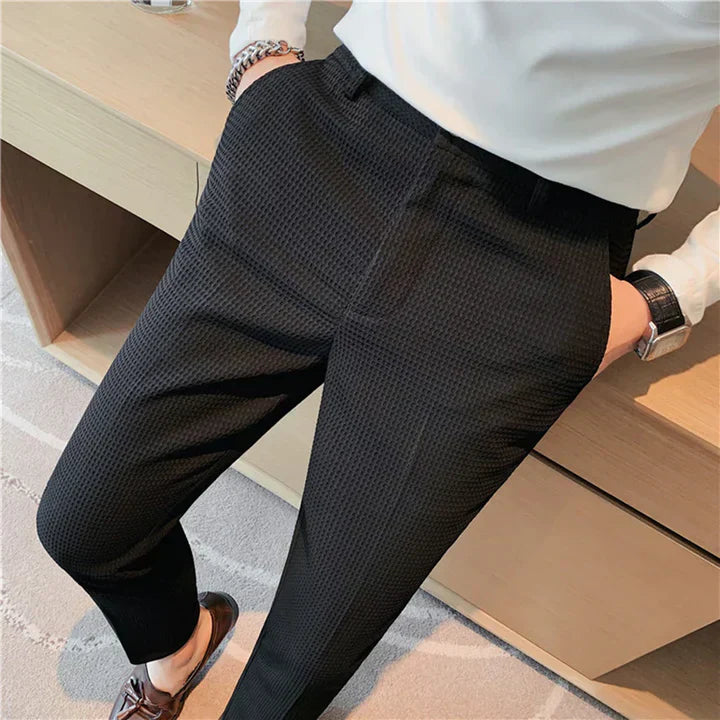 Helge | Stilfulde Slim-Fit Sorte Bukser
