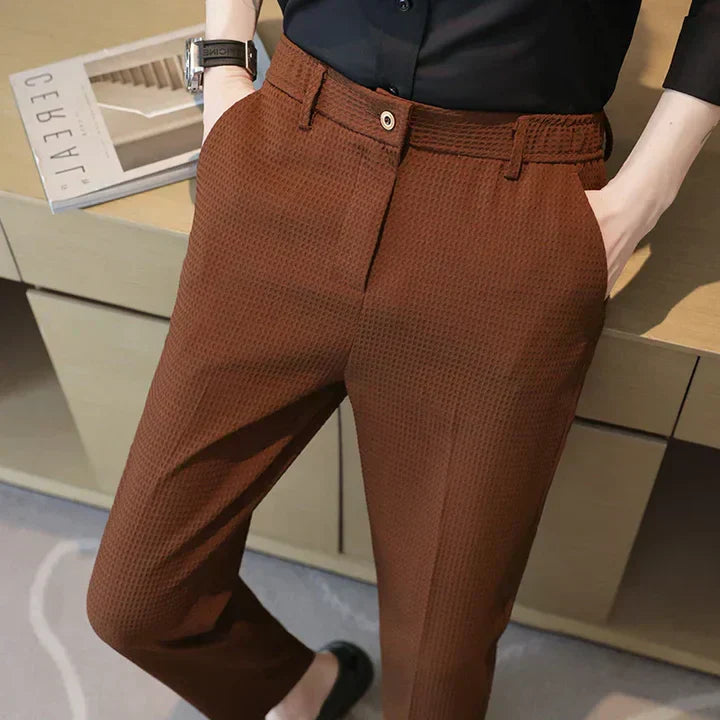 Helge | Stilfulde Slim-Fit Sorte Bukser